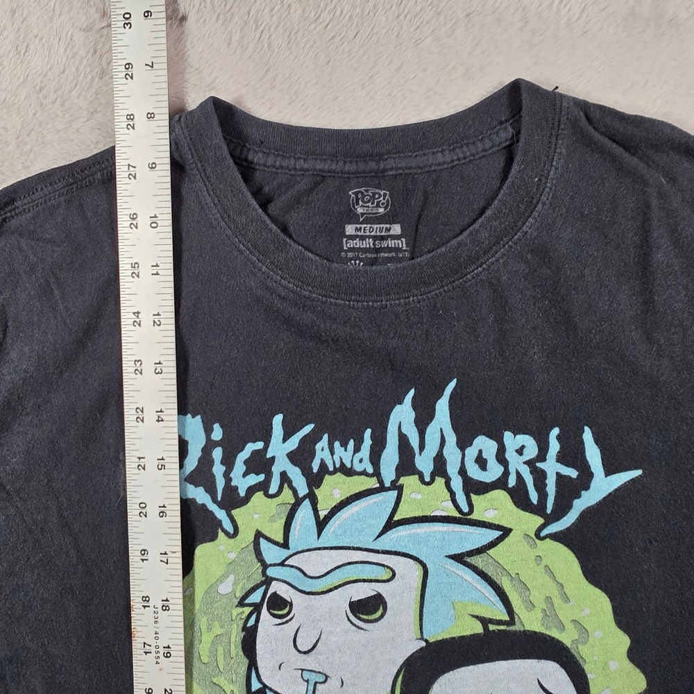 Funko Rick and Morty T-Shirt Mens Medium Black Pop Tees Adult Swim Graphic 2017 - Picture 5 of 6